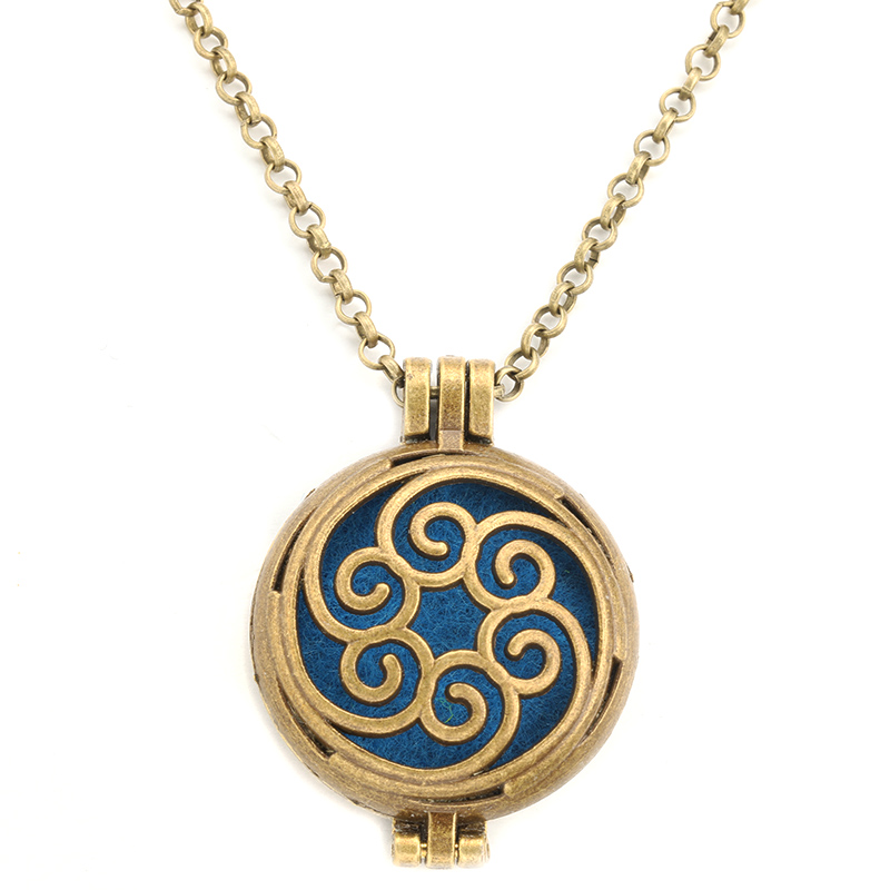 Diffuser Necklace Locket - Aromatherapy Necklace Tree of Life Diffuser