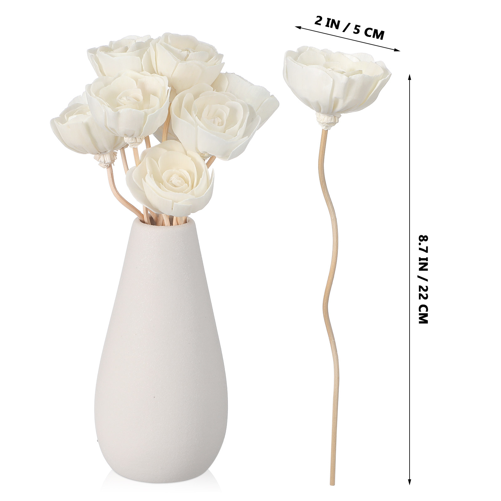 10Pcs Chic Flower Diffuser Sti - Home Fragrance Natural ulasan dan harga