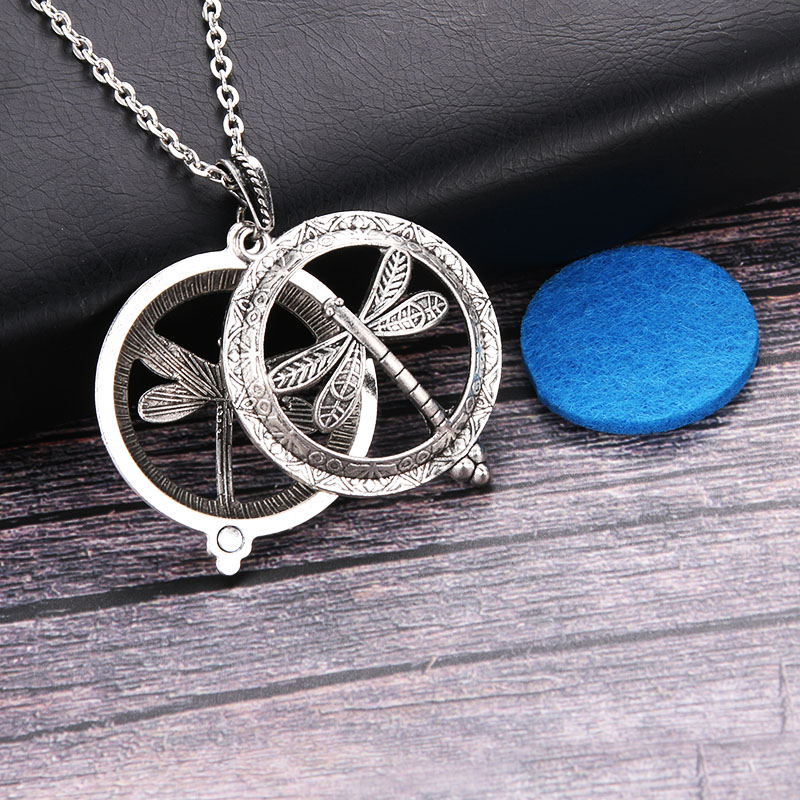 1pc Dragonfly Vintage Aromathe - Diffuser Necklace Locket ulasan dan harga