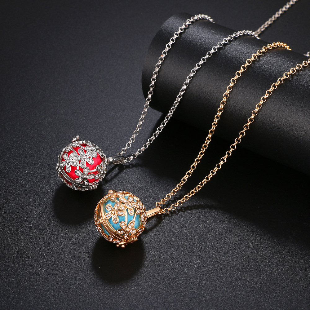 Mexico Chime Angel Wings Calle - Diffuser Necklace Locket ulasan dan harga