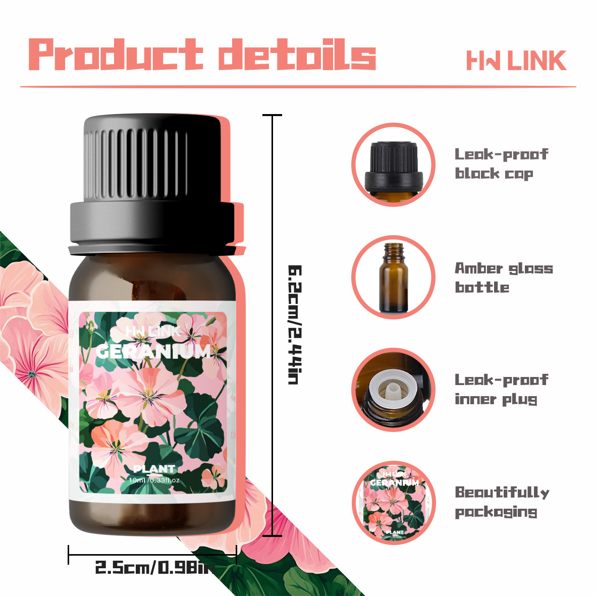 Geranium Essential Oils 10ml P - Home Fragrance Accessories ulasan dan harga