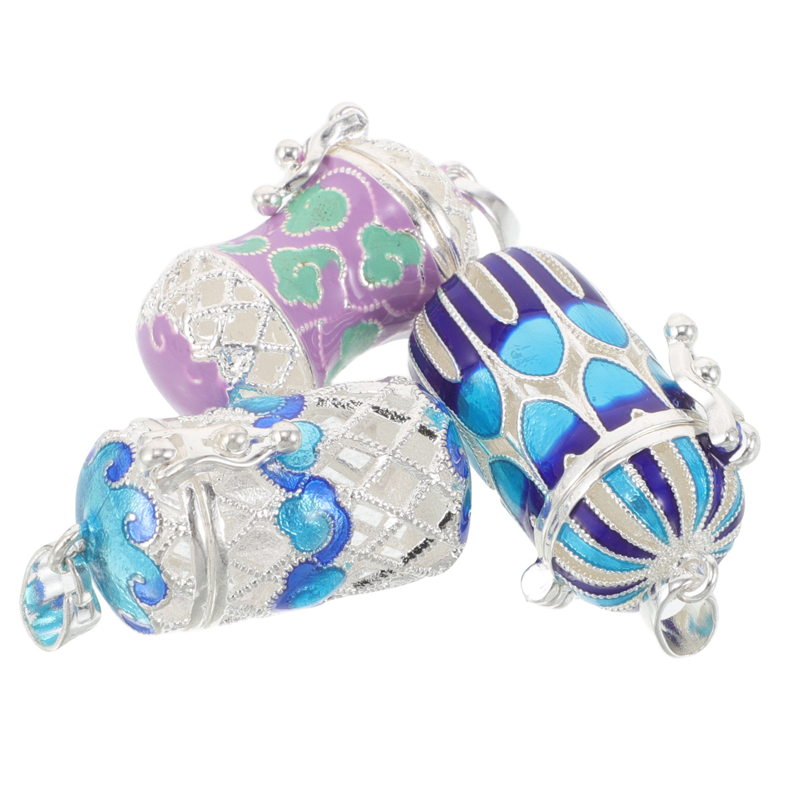 3Pcs Enamel Aroma Pendant Neck - Diffuser Necklace Locket ulasan dan harga