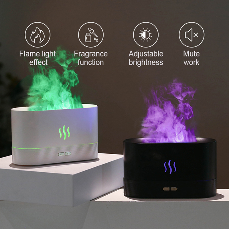 USB Desktop Flame Aroma Diffus - Home Fragrance Accessories ulasan dan harga